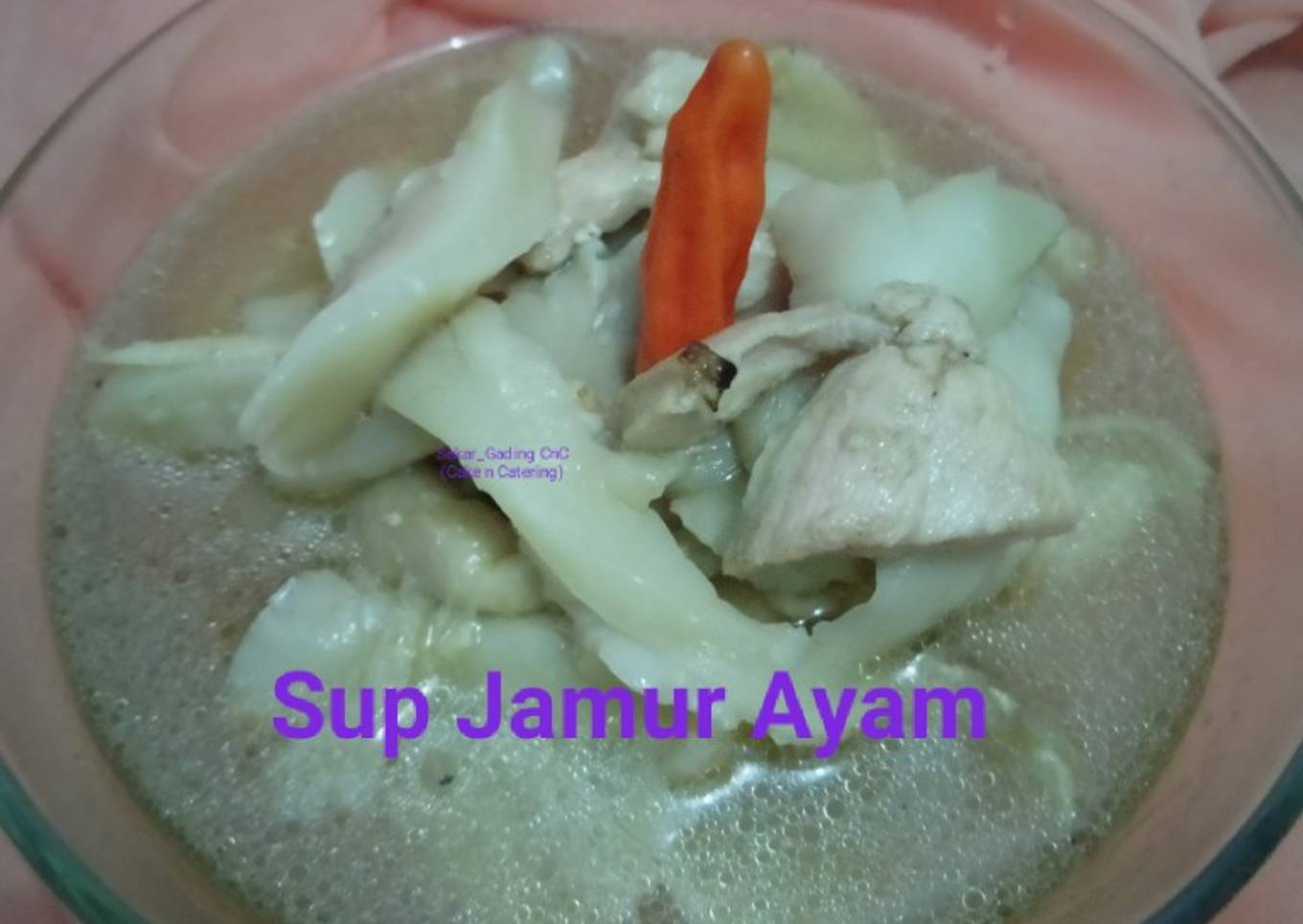 Sup jamur ayam