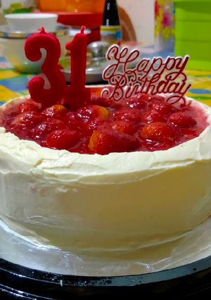 Foto resep Strawberry new york cheesecake
