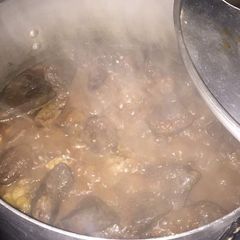 A picture of Goat Meat Pepper Soup.