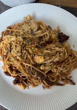 Une photo de Nouille sauté aux bœuf
