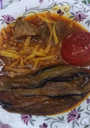 عکسی از دستور قیمه بادمجان