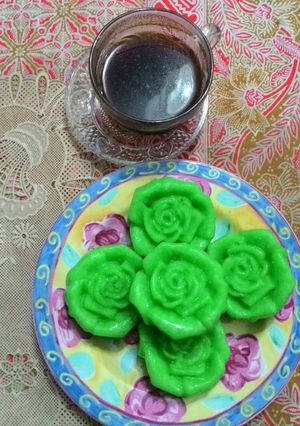 Foto resep kue apen nasi rasa pandan
