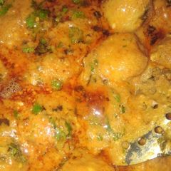 A picture of Dum aloo.