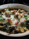 Creamy Gnocchi and Shrimp Bake