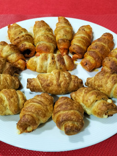 Una foto de Dúo salado de mini croissants en airfryer
