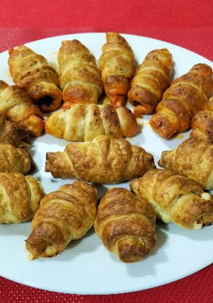 Una foto de Dúo salado de mini croissants en airfryer