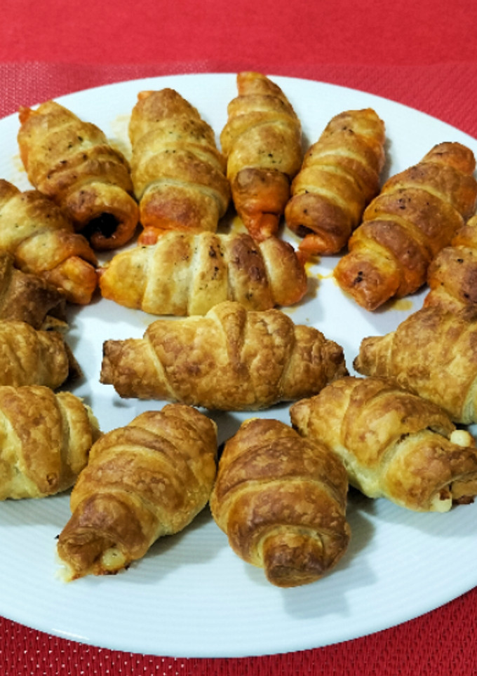 Una foto de Dúo salado de mini croissants en airfryer