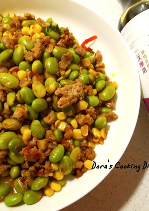 【御釀快炒提味】辣味肉末毛豆 的食譜成品照片