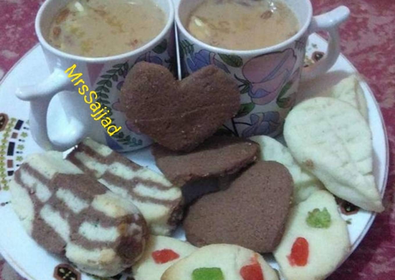 Fennel tea with Cookies