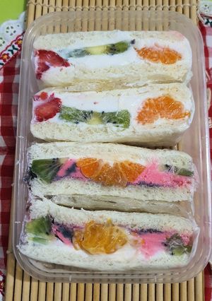 Foto resep Fruits sando Jepang ala fe