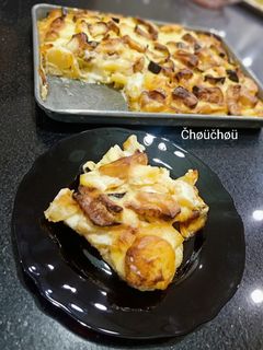 صورة لوصفة غراتان باذنجان وبطاطا 🥔🍆