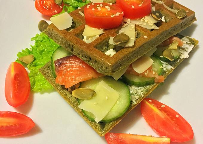 Шпинатные вафли