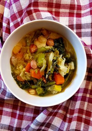 A picture of Minestrone with Leftovers.