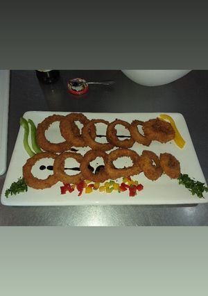 Una foto de Aros de cebolla