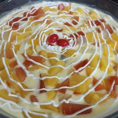 A picture of EID K MEETHAY "Creamy Fruit Trifle".