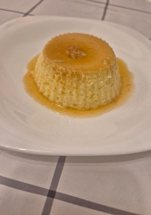 Una foto de Flan de limón con freidora de aire