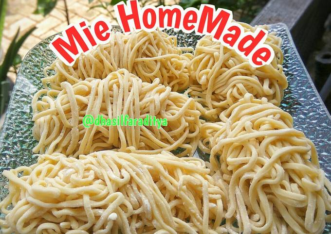 Resep: Mie homemade super duper simple gampang dan kenyal Rumahan