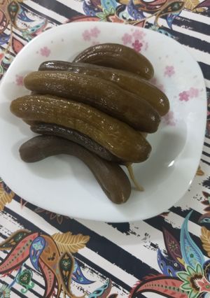 عکسی از دستور خیار شور خانگی😋