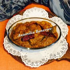 A picture of Doi-Katla Kalia (Carp in the Yoghurt Curry).