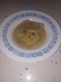 Una foto de Filetes lomo en salsa de leche