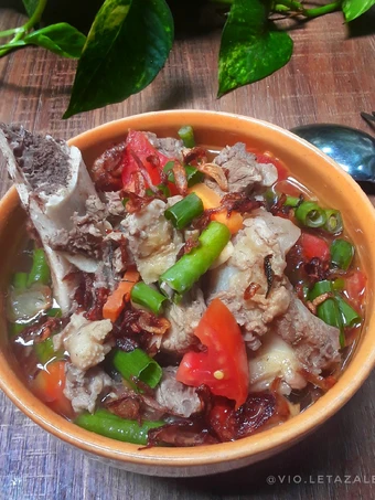 Cara Gampang Membuat Resep Asem-Asem Tulangan (Balungan) Sapi ala Violet Azalea yang Lezat Anti Ribet, Mantap