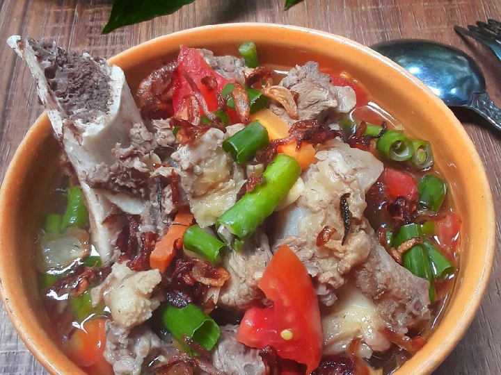 Cara Gampang Membuat Resep Asem-Asem Tulangan (Balungan) Sapi ala Violet Azalea yang Lezat Anti Ribet, Mantap