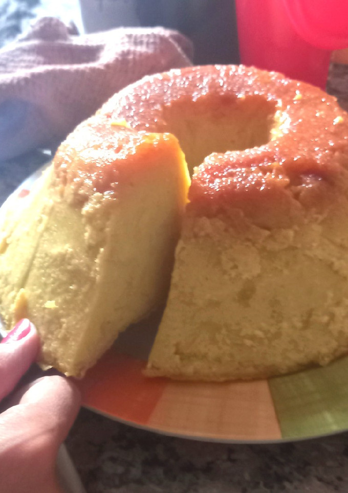 Una foto de Budín de pan con caramelo