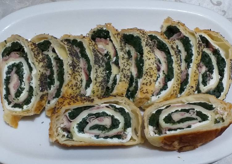 Girella di spinaci e prosciutto!