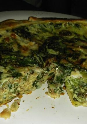 Una foto de Tarta de atún con acelga "celestina"