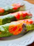 Char Siu Pork & Nasturtium Fresh Spring Rolls