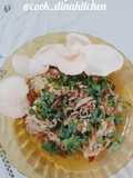 Oatmeal sayuran pedas