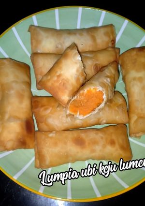 Foto resep Lumpia Ubi Orens Keju Lumer