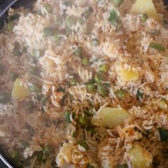 A picture of Green Gram Rice.