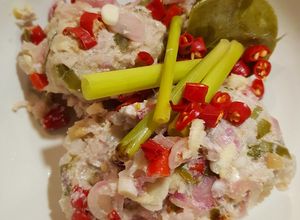 Foto resep Tuna Kukus Sambal Matah - menu diet sehat