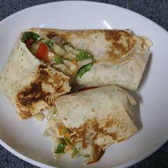 Flavourful Egg and Vegetable Wrap A picture of Flavourful Egg and Vegetable Wrap.