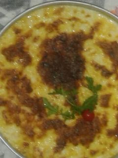 صورة لوصفة غراتان بسلق (سبانخ) ودجاج وصوص مورني