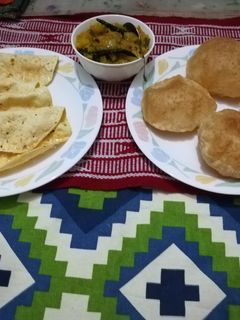 गेहूं के  आटे  की पूरी (gehu ke aate ki poori recipe in Hindi) रेसिपी मुख्य फोटो