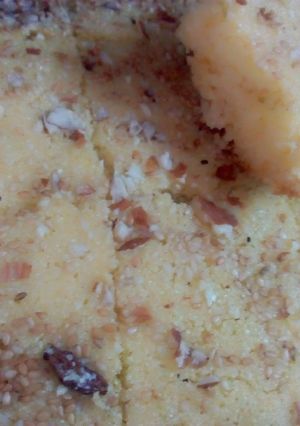 صورة لوصفة بسبوسة تونسية على طريقتي يم يم 😋💕