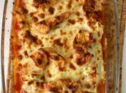 Una foto de lasagna saludable
