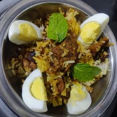 Mutton biryani A picture of Mutton biryani.
