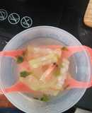 Canh bầu nấu tôm cho bé