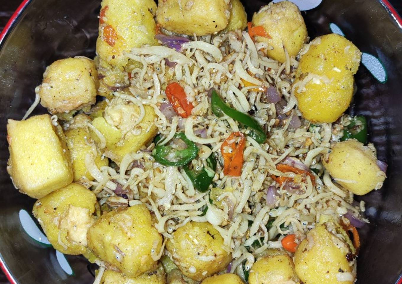 Teri Tahu cabe garam