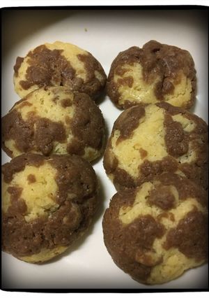 Foto resep 2 しょくクッキー (cookies 2 warna)
