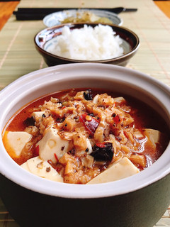 Hình của món Đậu phụ Tứ Xuyên chay (version 2) - Mapo tofu.