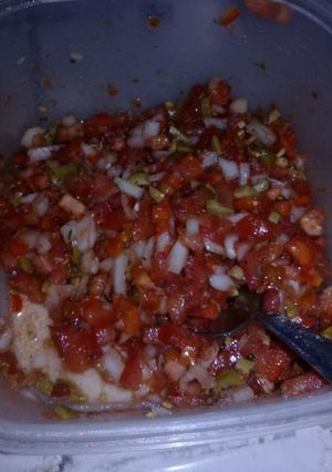 Una foto de Salsa criolla!!! Ideal para los tacos