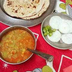 A picture of Loki aur chane ki daal.