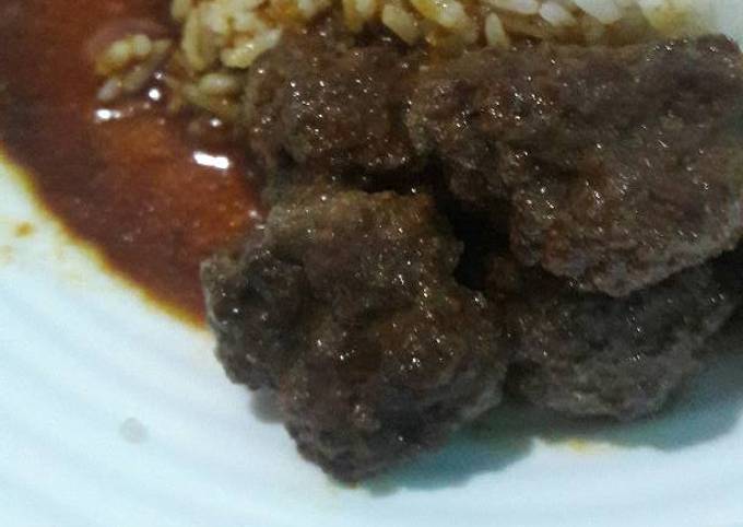 Semur daging cincang sederhana