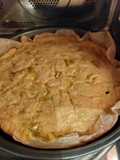 Leek, Goat Cheese, and Honey Quiche