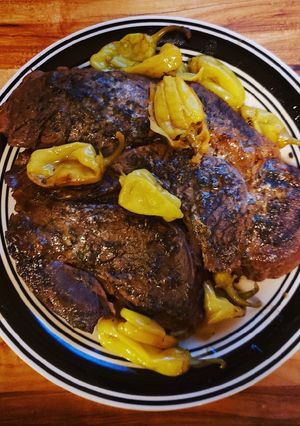 A picture of Mississippi Roast in crockpot.