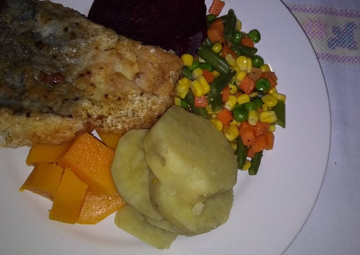 Fried Fillet Hake Fish